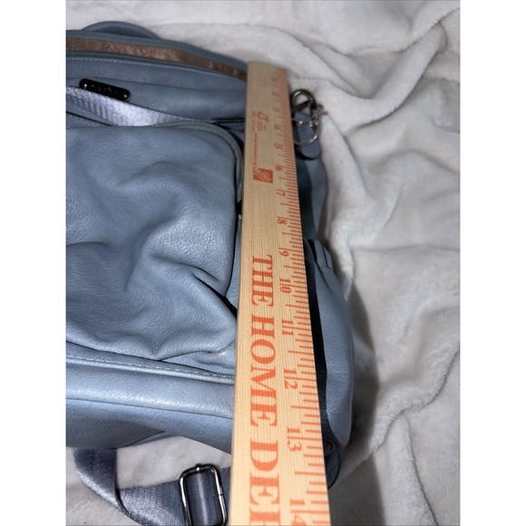 Convertible Backpack Purse CLUCI Dusty Blue Designer Daypack Travel Work Daily main image 9